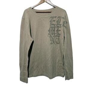 Element Shirt Men's Size XL Vintage Graphic on interior of Shirt Tan Streetwear